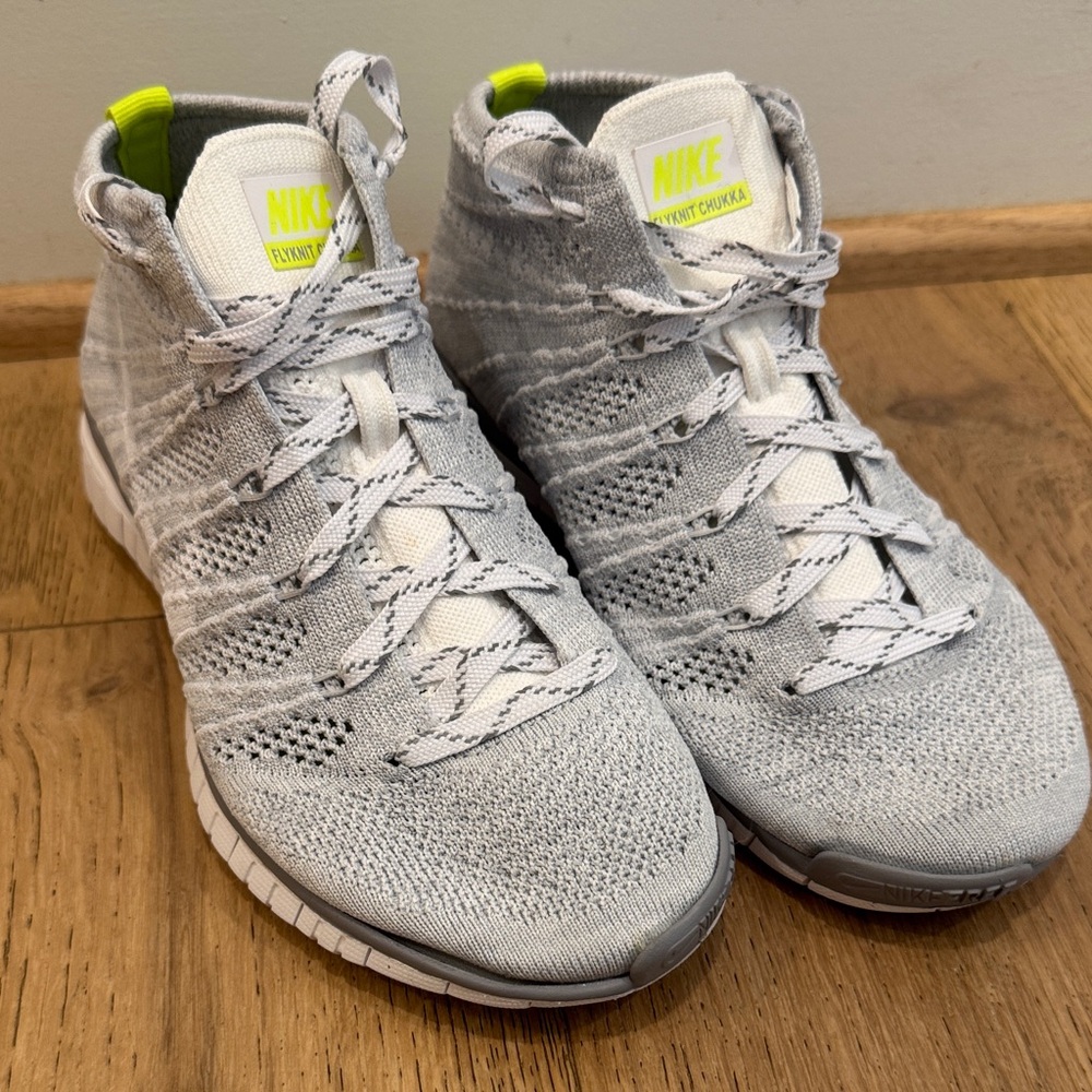Nike Gray Flyknit Chukka